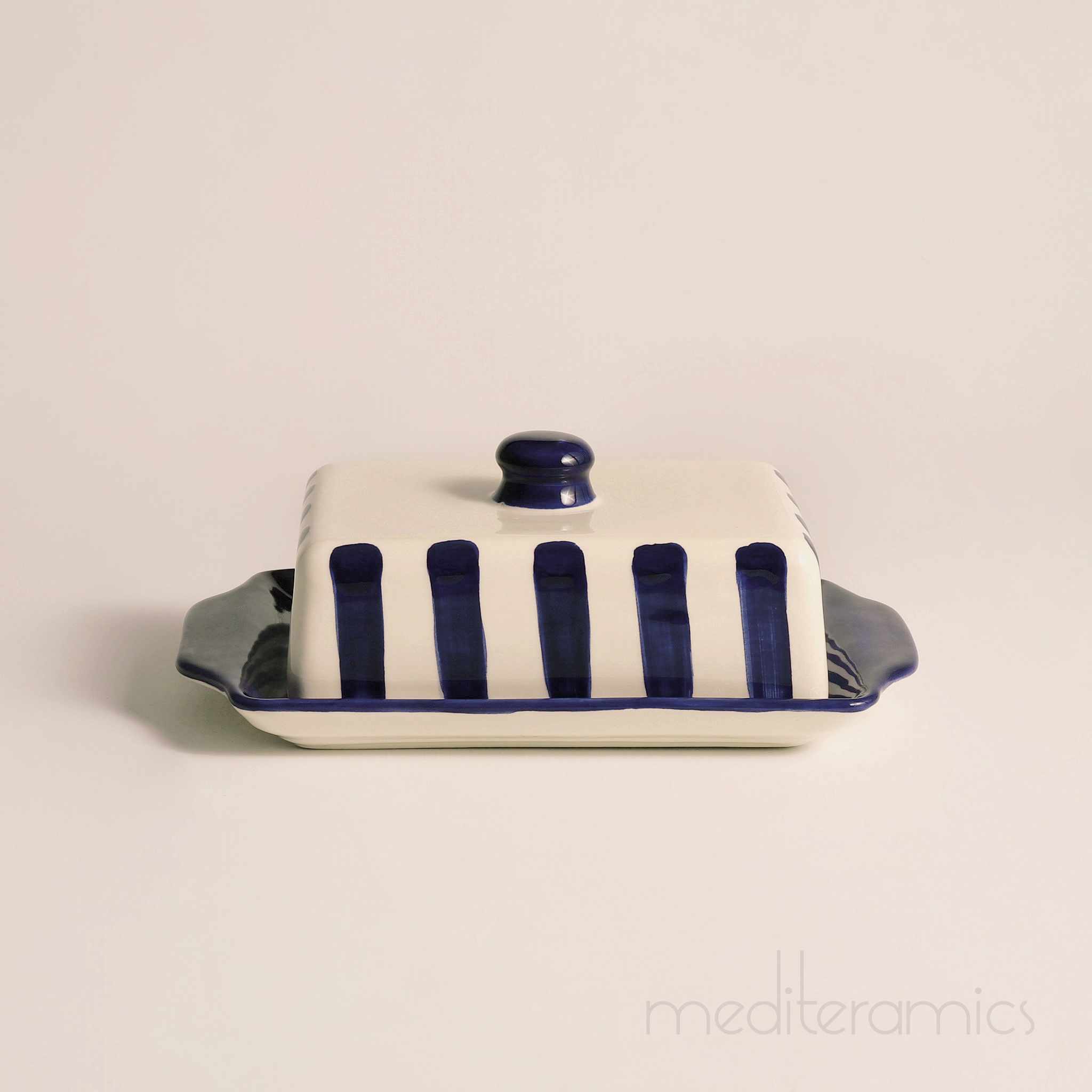 Butterdose – traditionelle mediterrane Keramik, handgefertigt in Portugal | Mediteramics