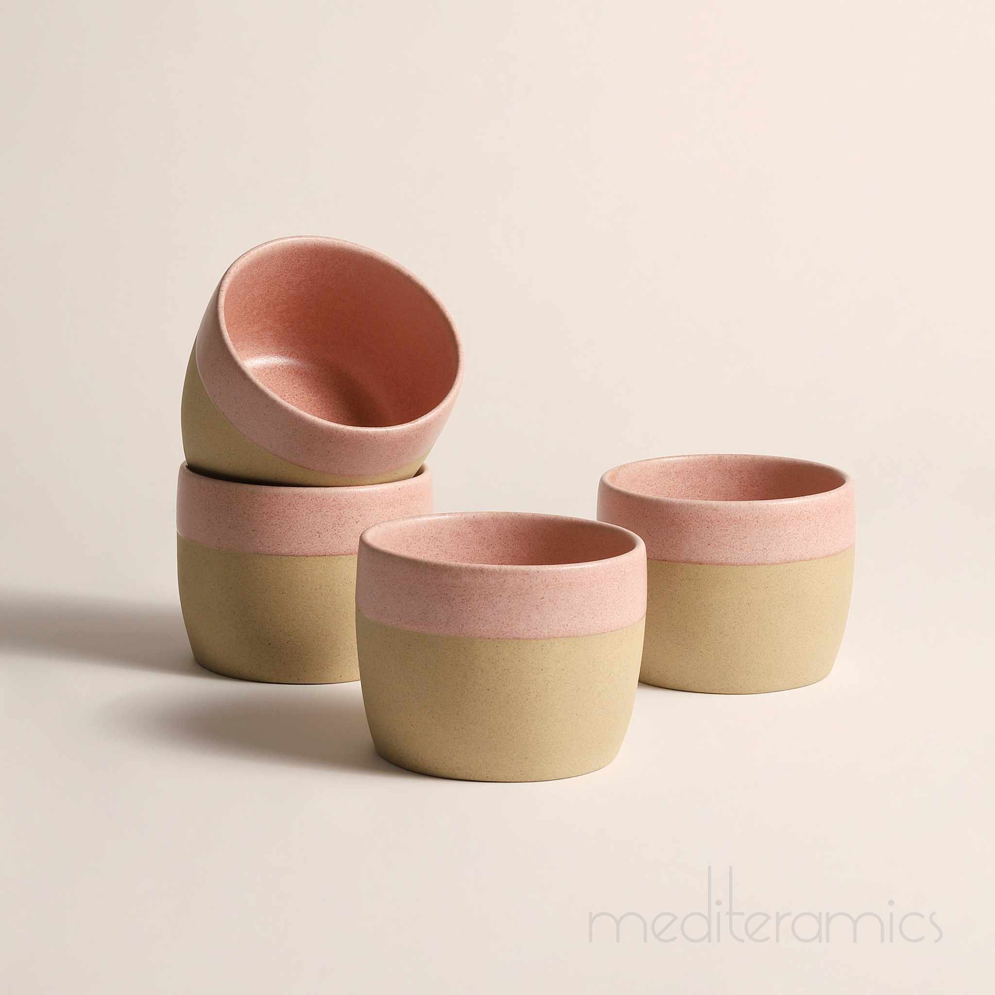 Vivessa Becher rosé 4er Set