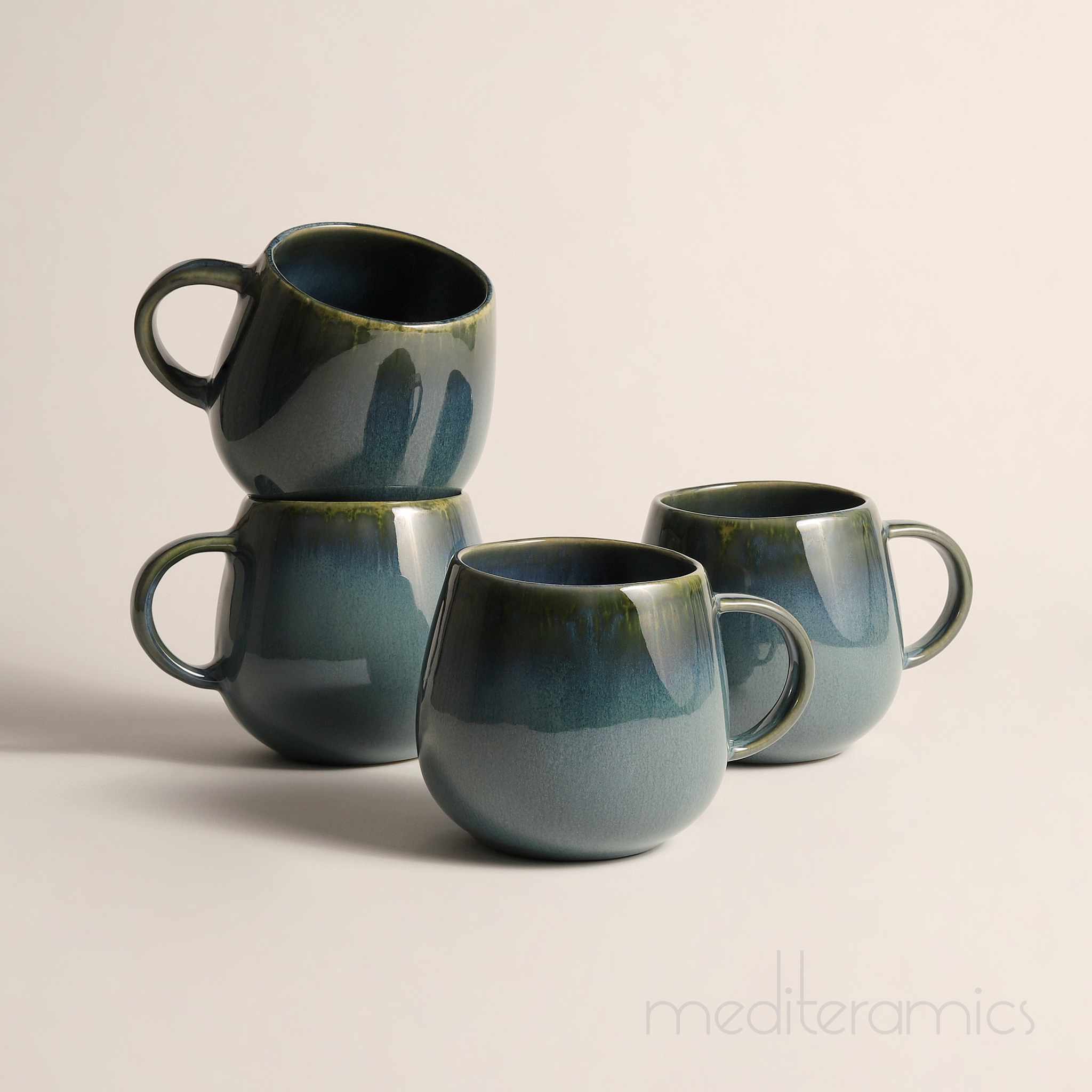 Velmira große Tasse – handgefertigte Keramik aus Portugal | Mediteramics