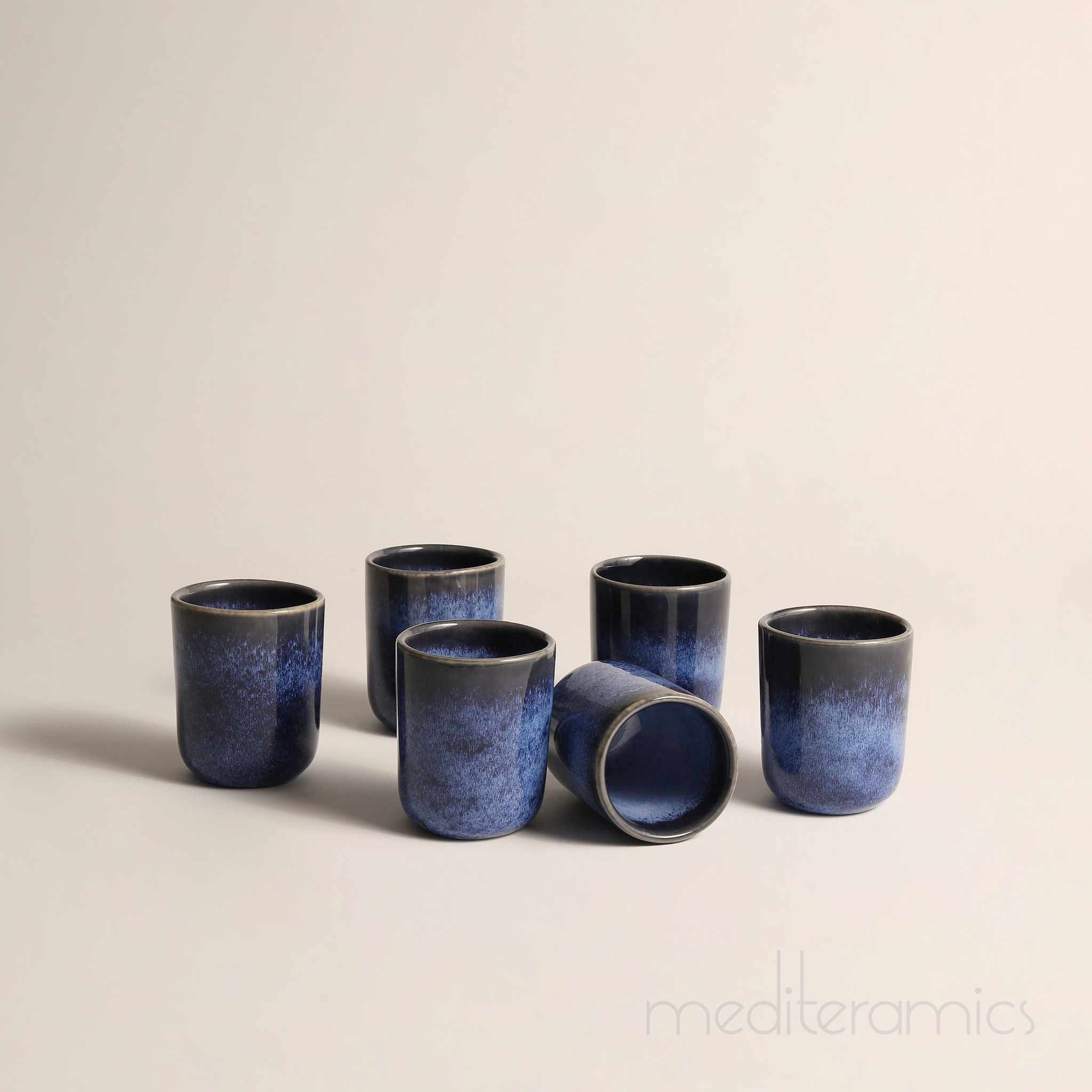 Hochwertige Tassen- und Bechersets aus handgefertigter Keramik im mediterranen Stil | Mediteramics