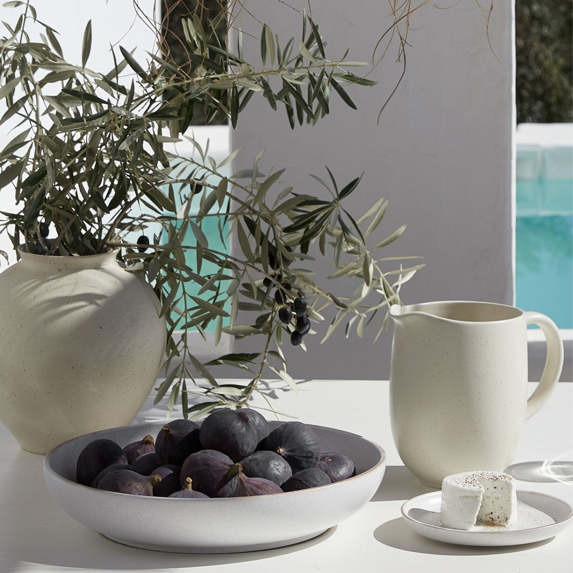 Alviva Serving Bowl – handgefertigte Keramik aus Portugal | Mediteramics