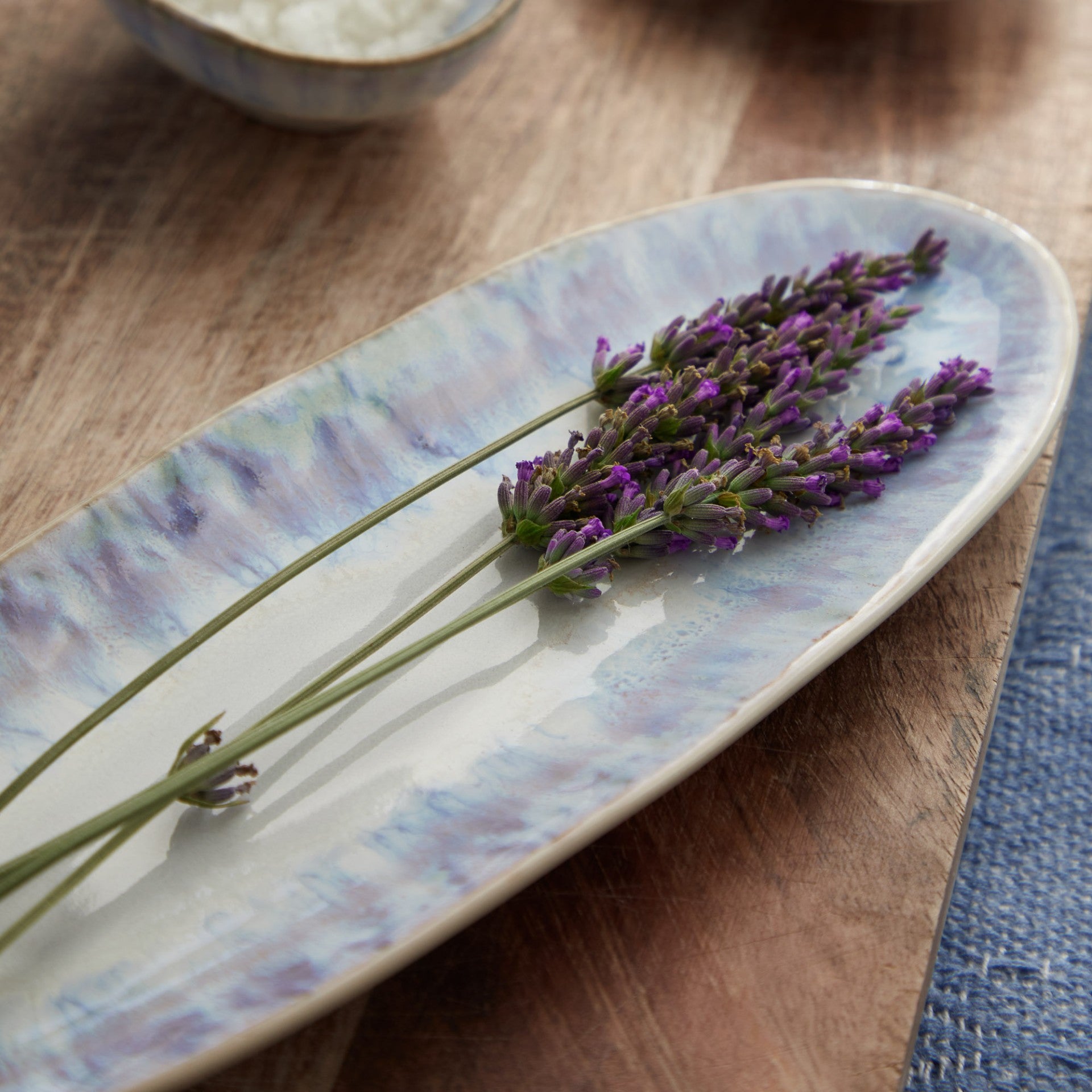 Azurio Serving Plate – handgefertigte Keramik aus Portugal | Mediteramics