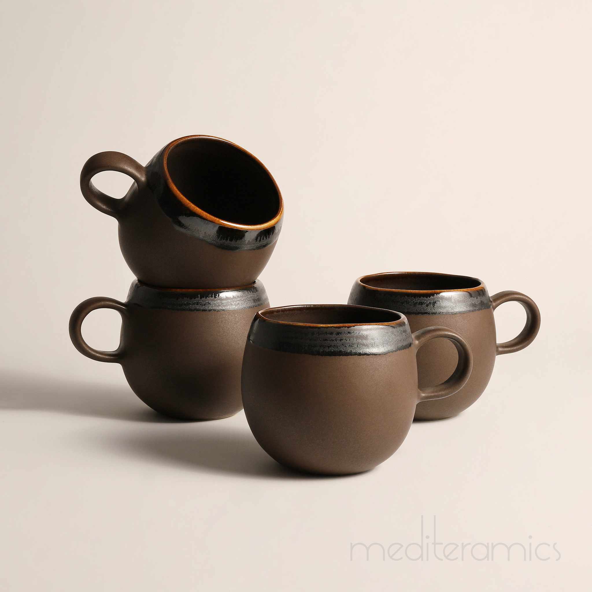 Brunara Tasse gross – handgefertigte Keramik aus Portugal | Mediteramics
