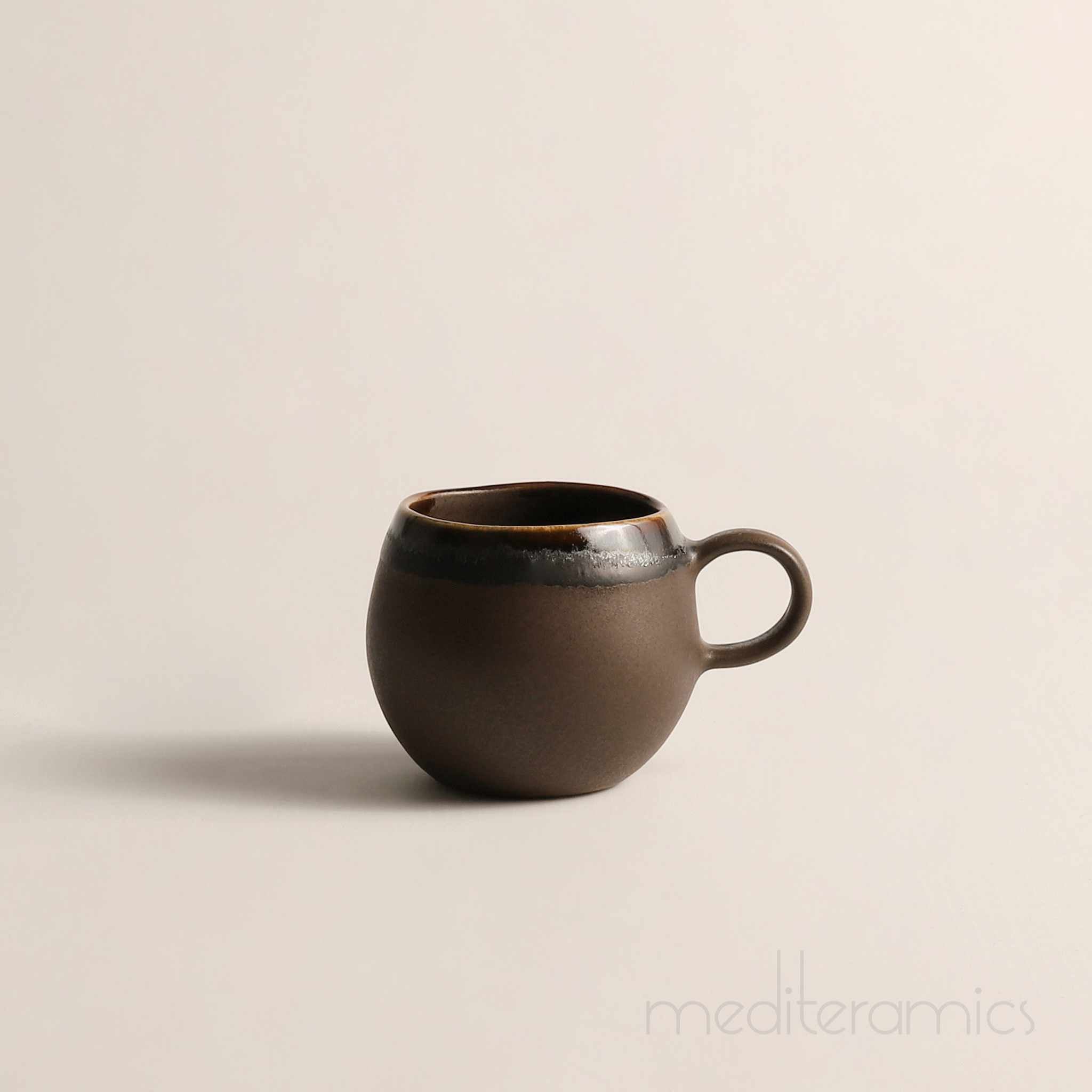 Brunara 4er-Set Kaffee Tassen – handgefertigte Keramik aus Portugal | Mediteramics