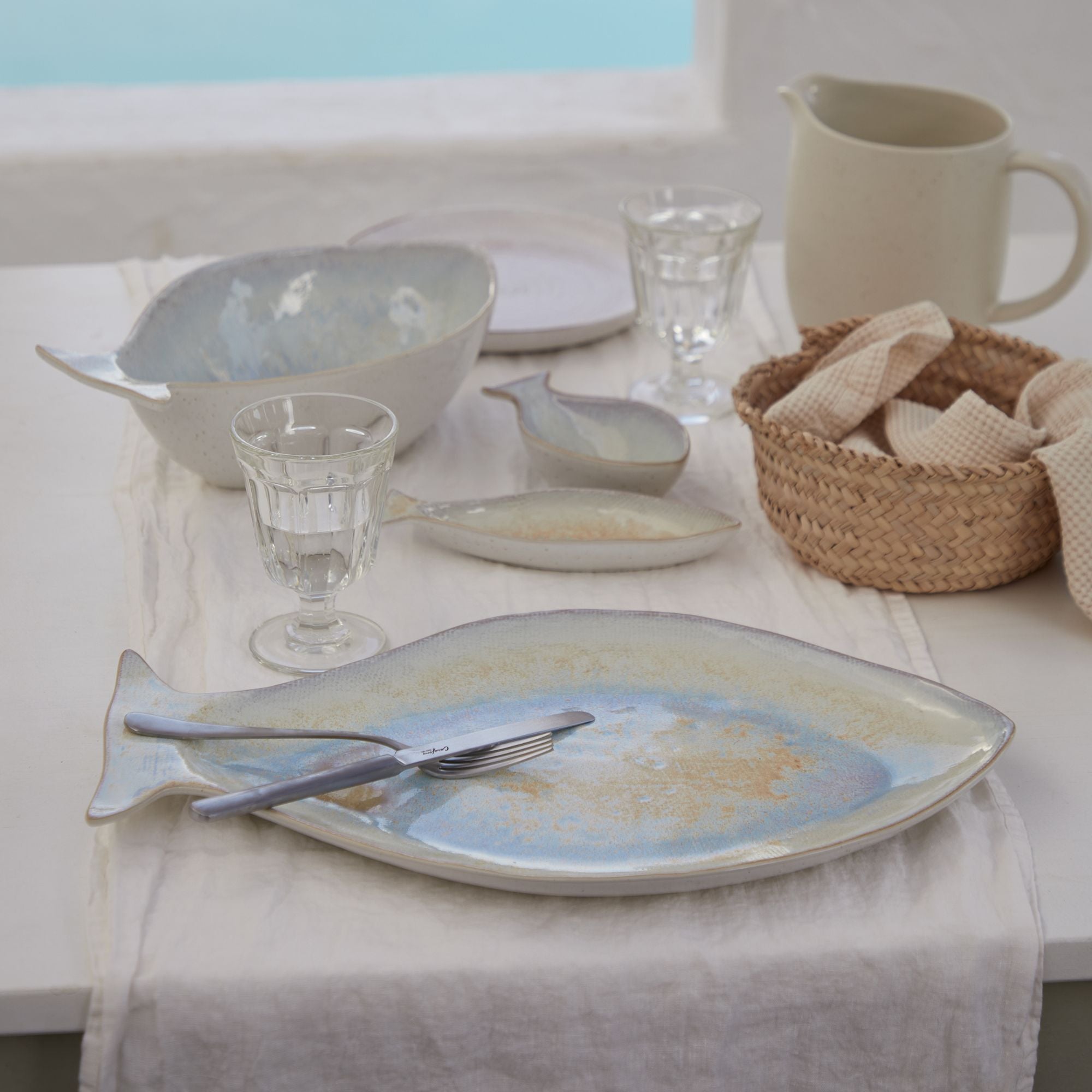 Doraya Plate in Fish Form – handgefertigte Keramik aus Portugal | Mediteramics