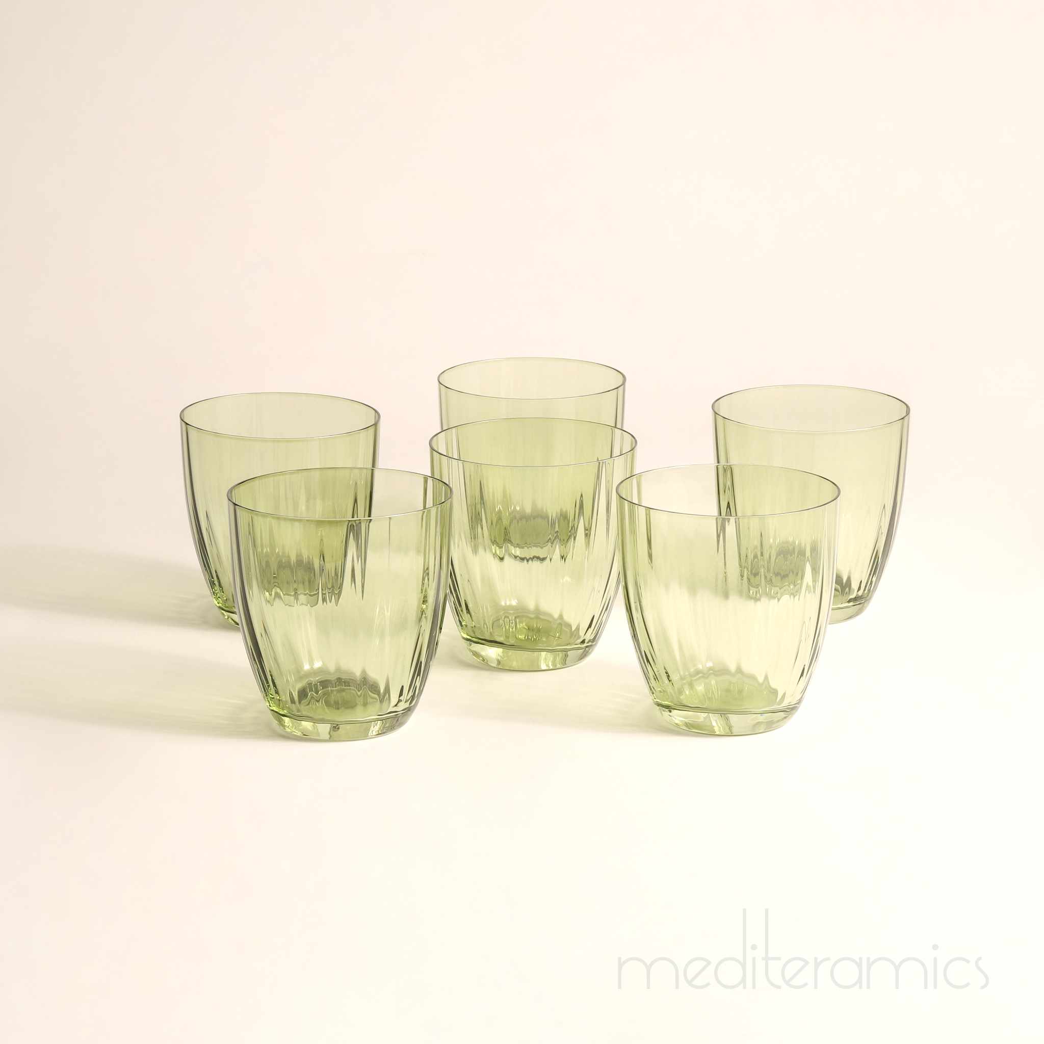 Sorvella Trinkgläser – getönt, mediterraner Stil | Mediteramics