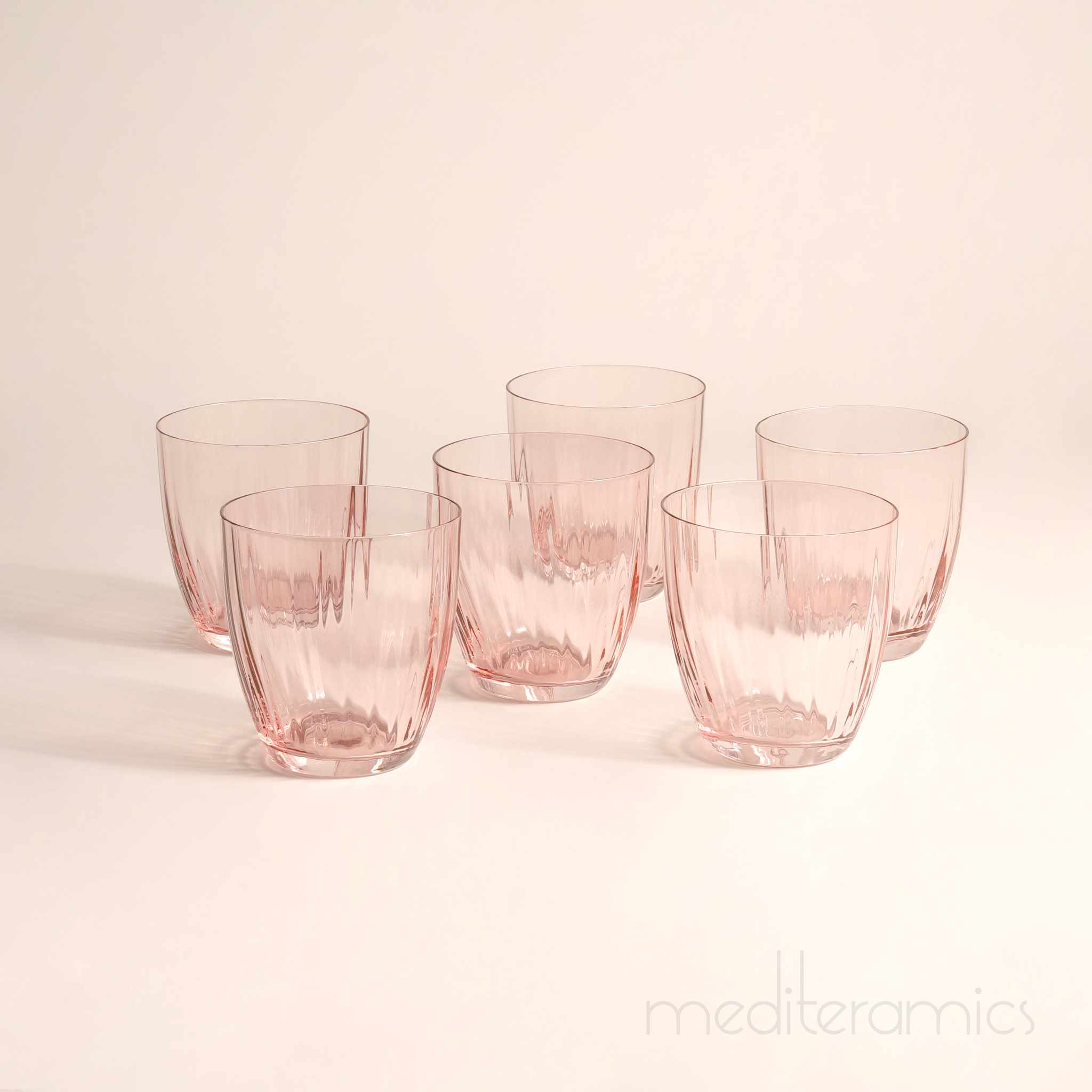 Sorvella Trinkgläser – getönt, mediterraner Stil | Mediteramics