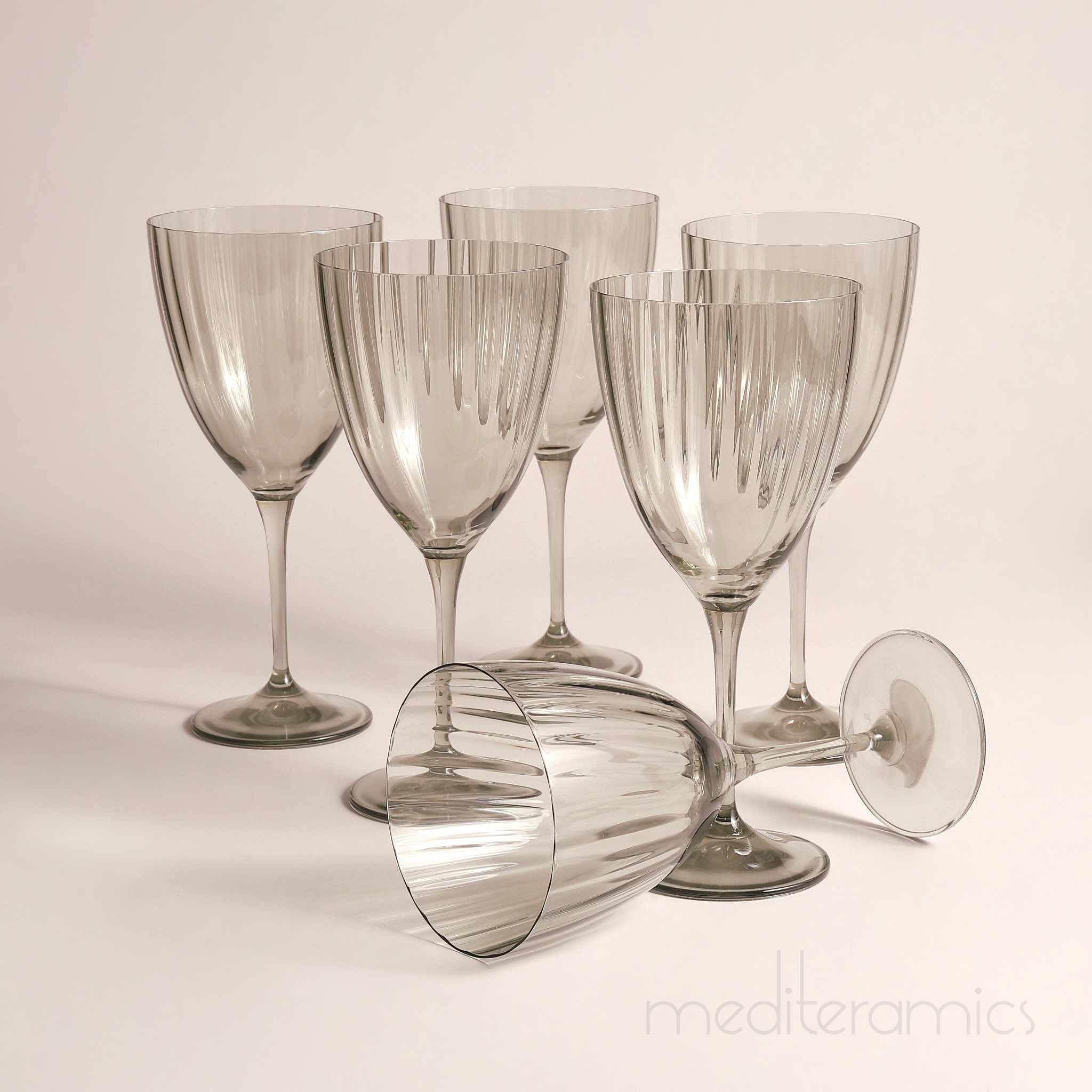 Virello 6er-Set Weingläser – mediterraner Stil | Mediteramics