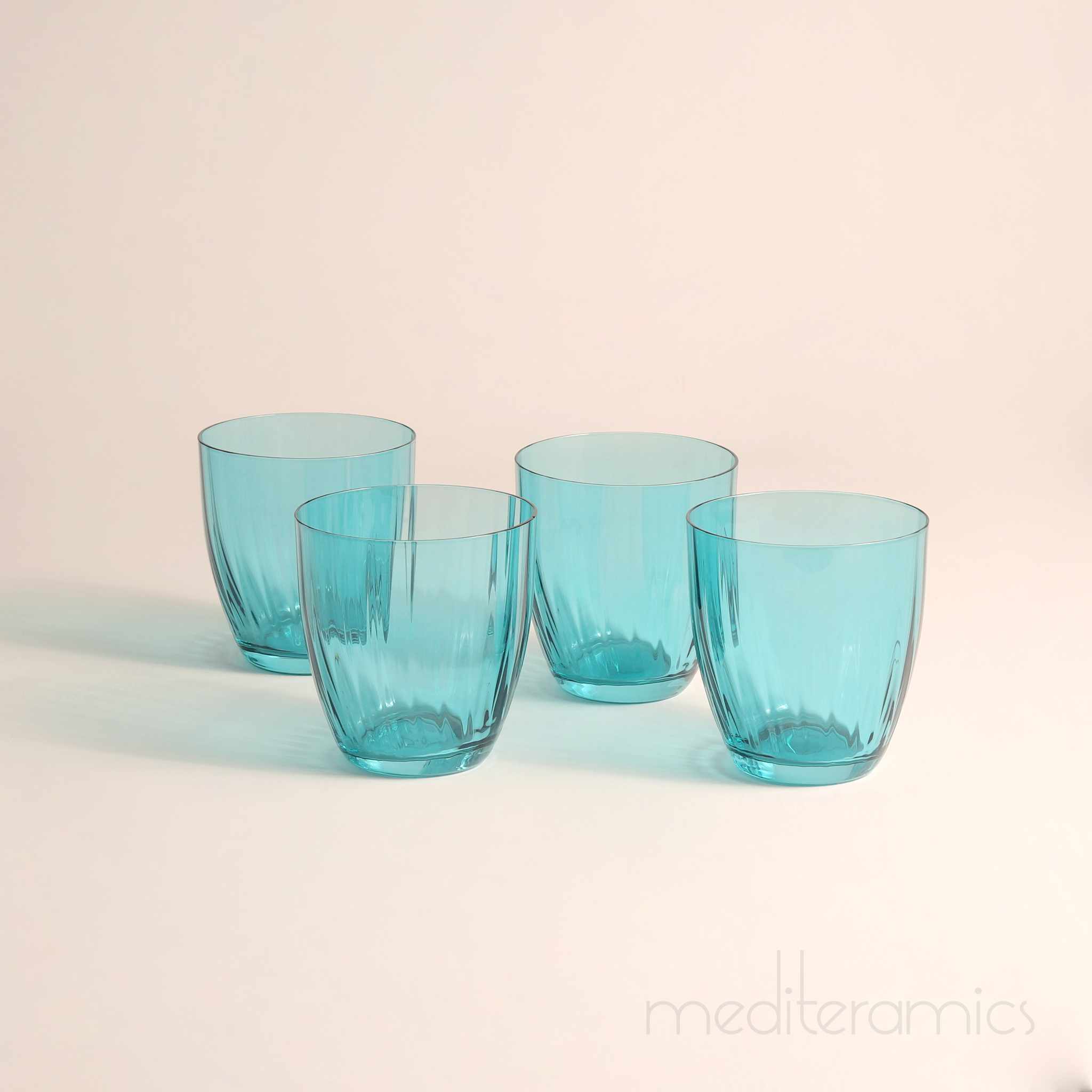 Sorvella 4er-Set Trinkgläser – mediterraner Stil | Mediteramics