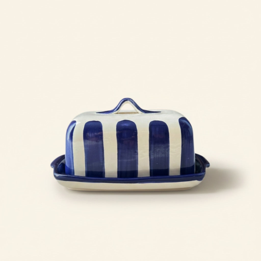 Butterdose blau