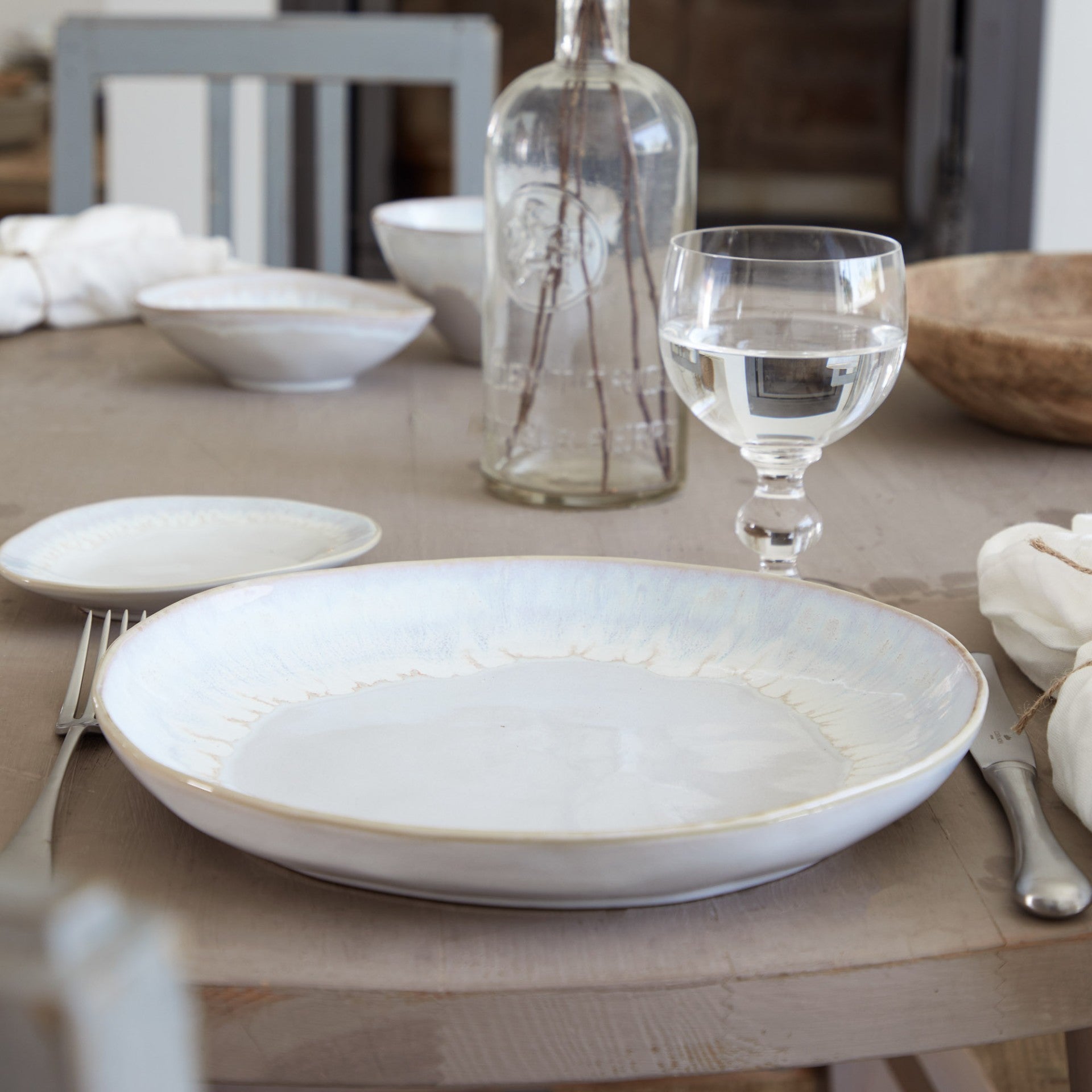 Lunara  Dinner Plate – handgefertigte Keramik aus Portugal | Mediteramics