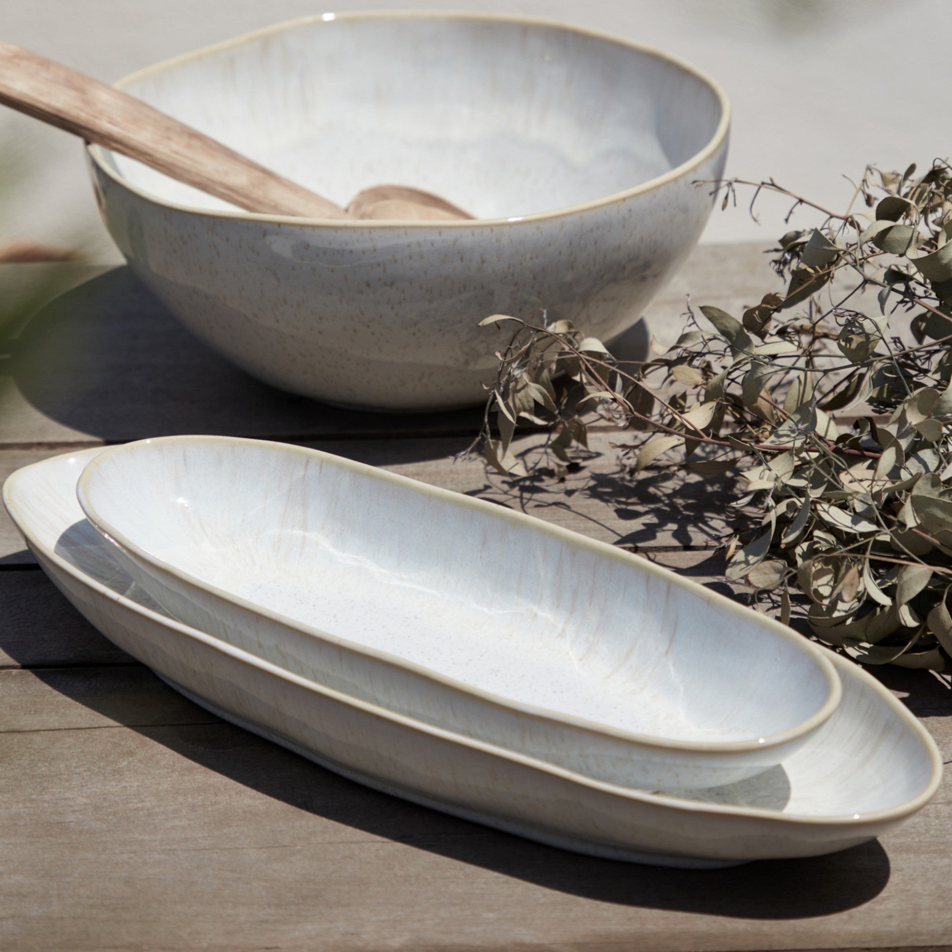 Marvella Serving Bowl – handgefertigte Keramik aus Portugal | Mediteramics