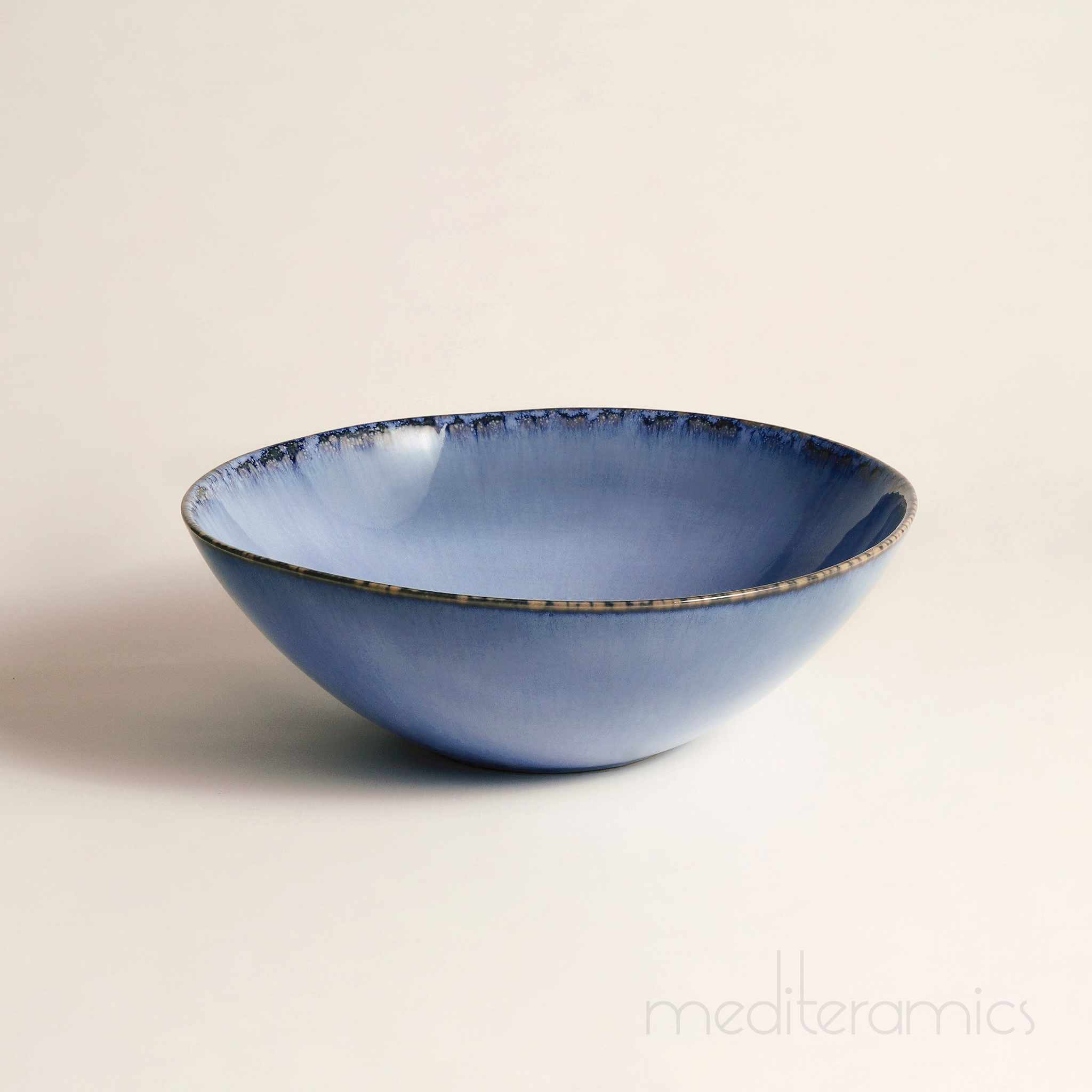 Noctera Serving Bowl - handgefertigte Keramik aus Portugal | Mediteramics