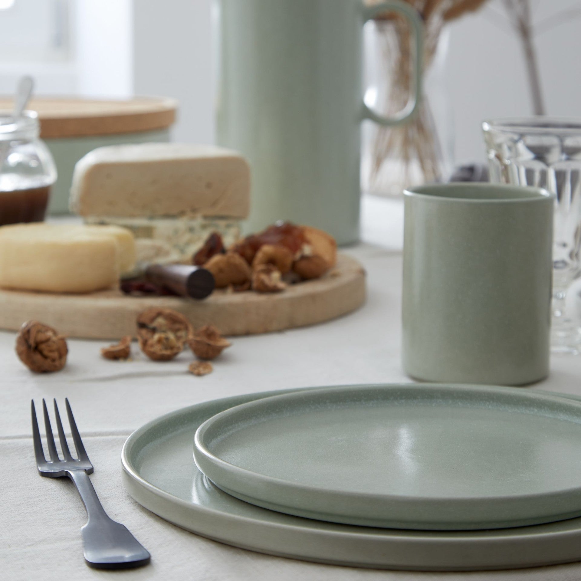 Olivina Salad/Dessert Teller – handgefertigte Keramik aus Portugal | Mediteramics