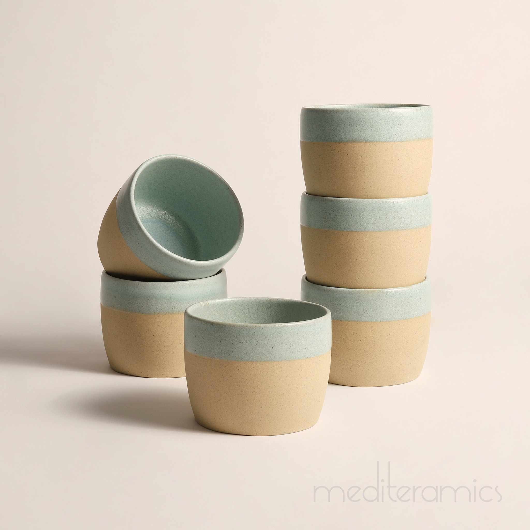 Vivessa Becher blau 6er Set