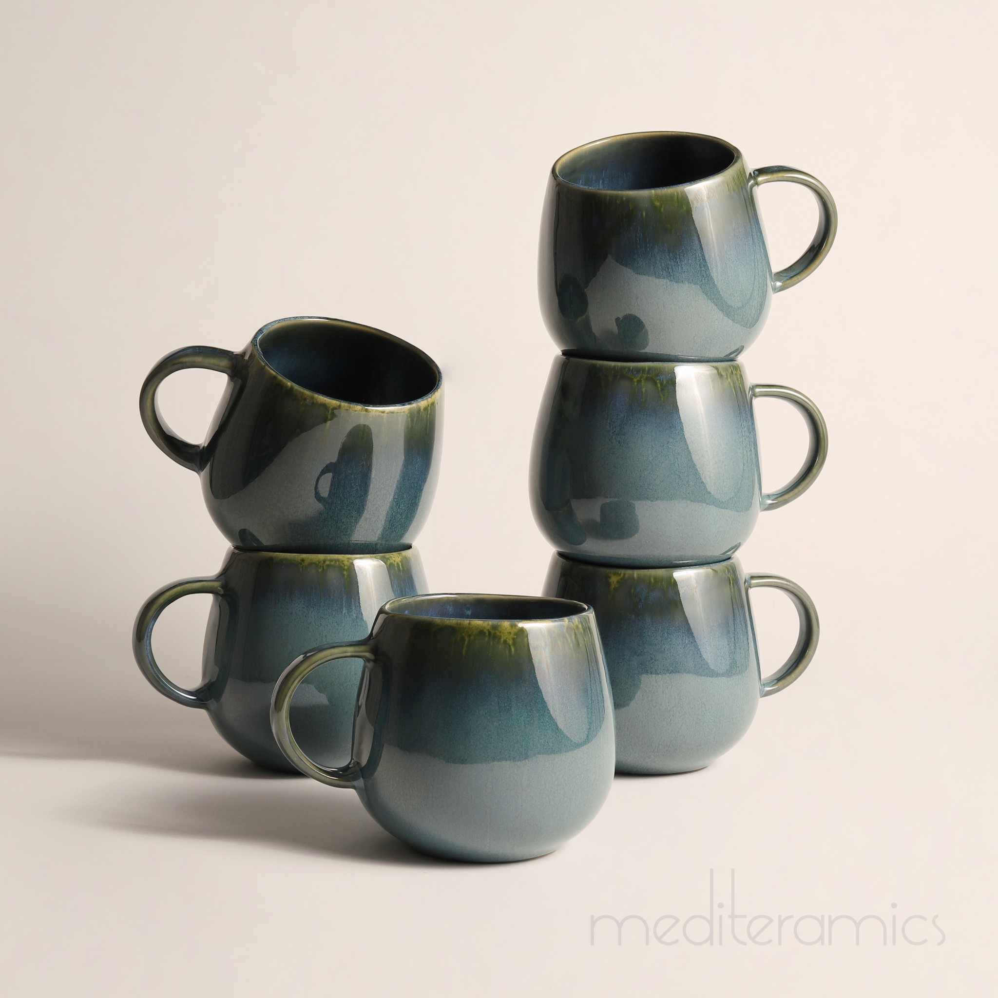 Velmira große Tasse – handgefertigte Keramik aus Portugal | Mediteramics