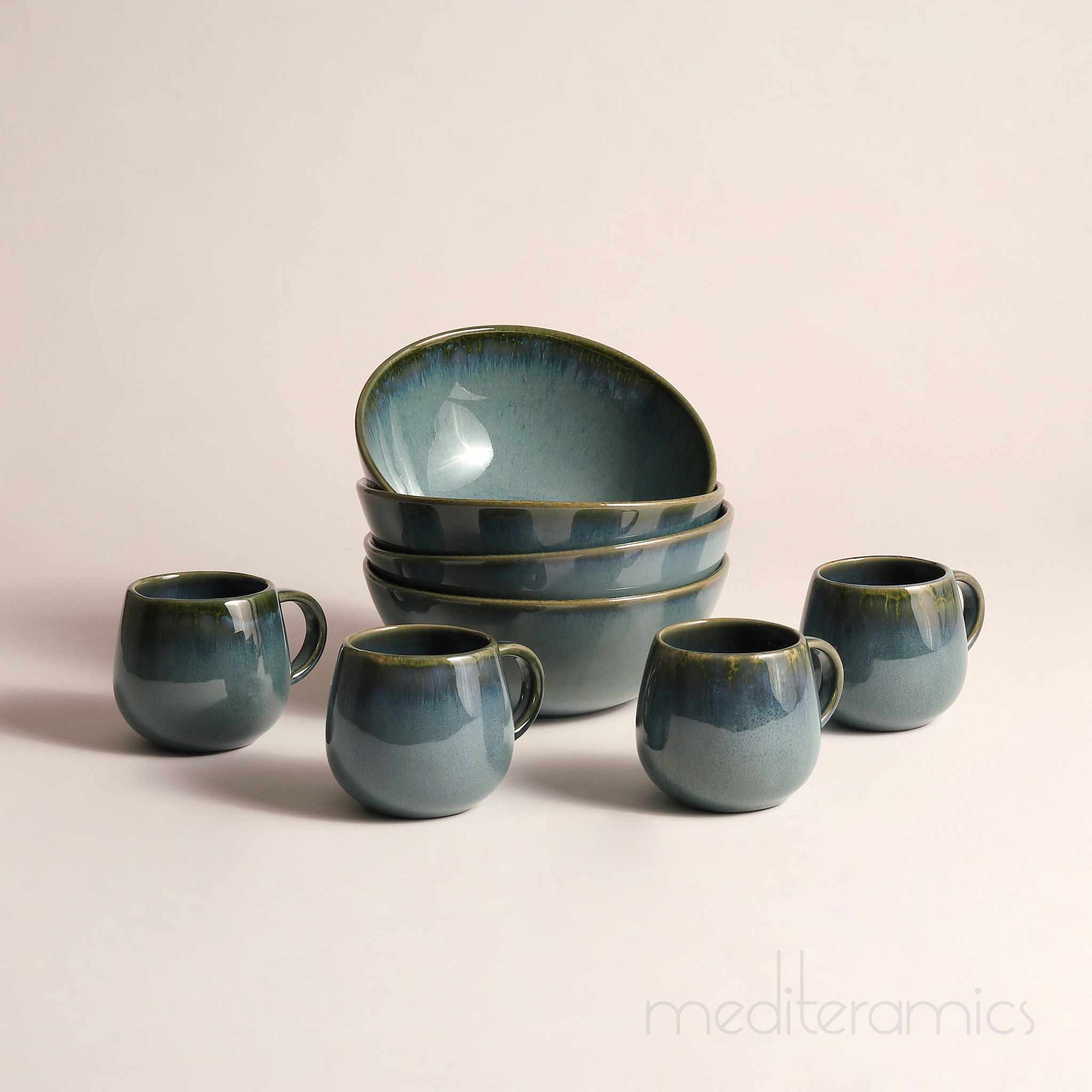 Velmira Soup/Cereal Bowl – handgefertigte Keramik aus Portugal | Mediteramics