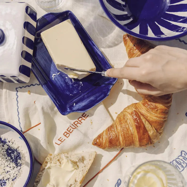 Butterdose – traditionelle mediterrane Keramik, handgefertigt in Portugal | Mediteramics